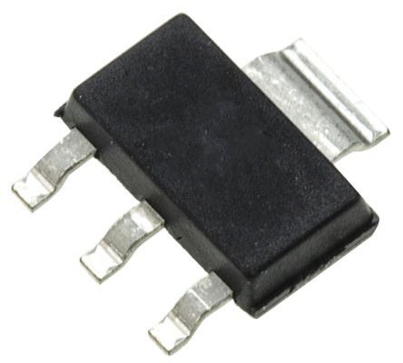 onsemi PZT3904T1G NPN Transistor, 200 mA, 40 V, 3 + Tab-Pin SOT-223