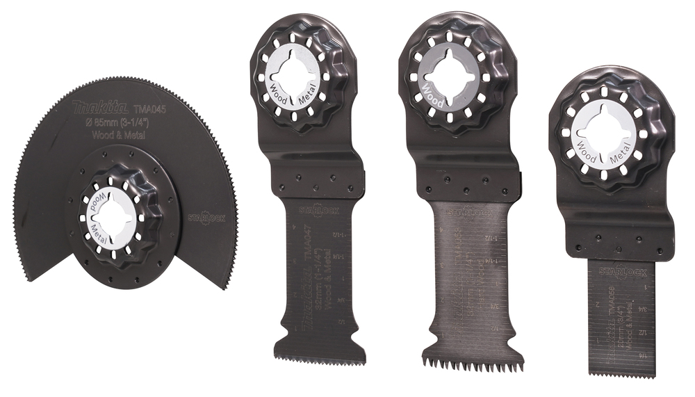 Makita 4-Piece Oscillating Saw Blade for use with Multi-Cutter