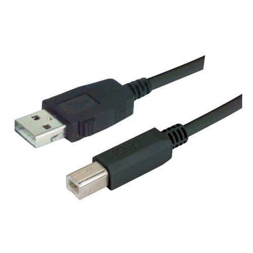 L-Com USB 2.0, Male USB A to Male USB B, 4.8Gbps, 3m