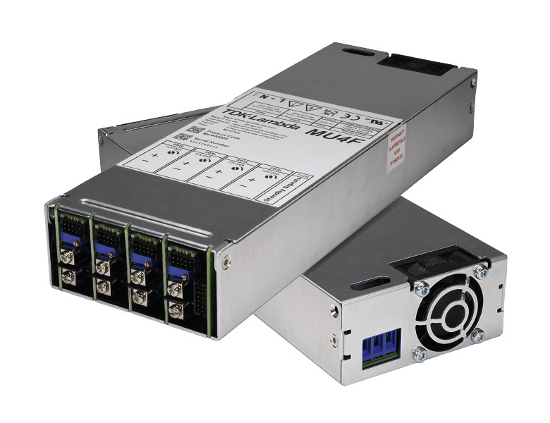 TDK-Lambda Switching Power Supply, MU400P6H, 5 V, 24 V, 48 VV dc, 2 A, 10 A, 20 A, 800W, Triple Output, 85 →
