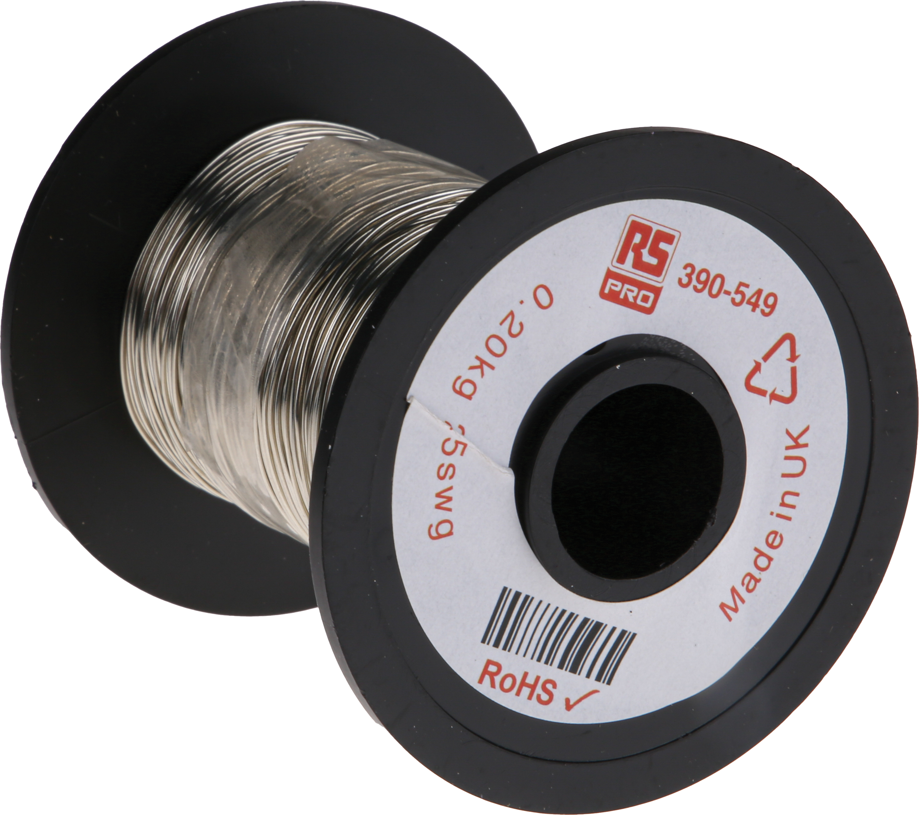 RS PRO 0.51mm Tinned Copper Wire, 25 AWG 114m Reel