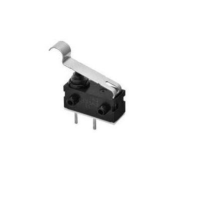 Omron Simulated Roller Lever Subminiature Micro Switch, Wire Lead Terminal, 0.1 A At 125Vdc VA, SPST, IP67