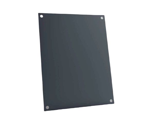 HellermannTyton PBM Series Metal Mounting Plate, 262 x 198 x 2mm