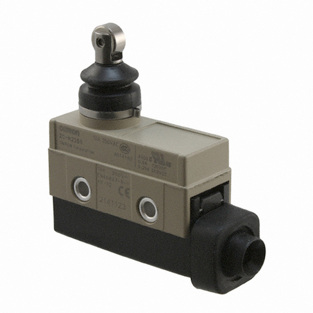 Omron Roller Plunger Limit Switch, 1CO, IP67, SPDT, 250V ac Max, 15A Max
