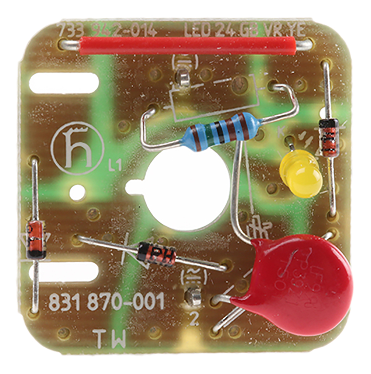 Hirschmann LED Rectifier (Yellow) for use with GDM Series Rectangular Connector