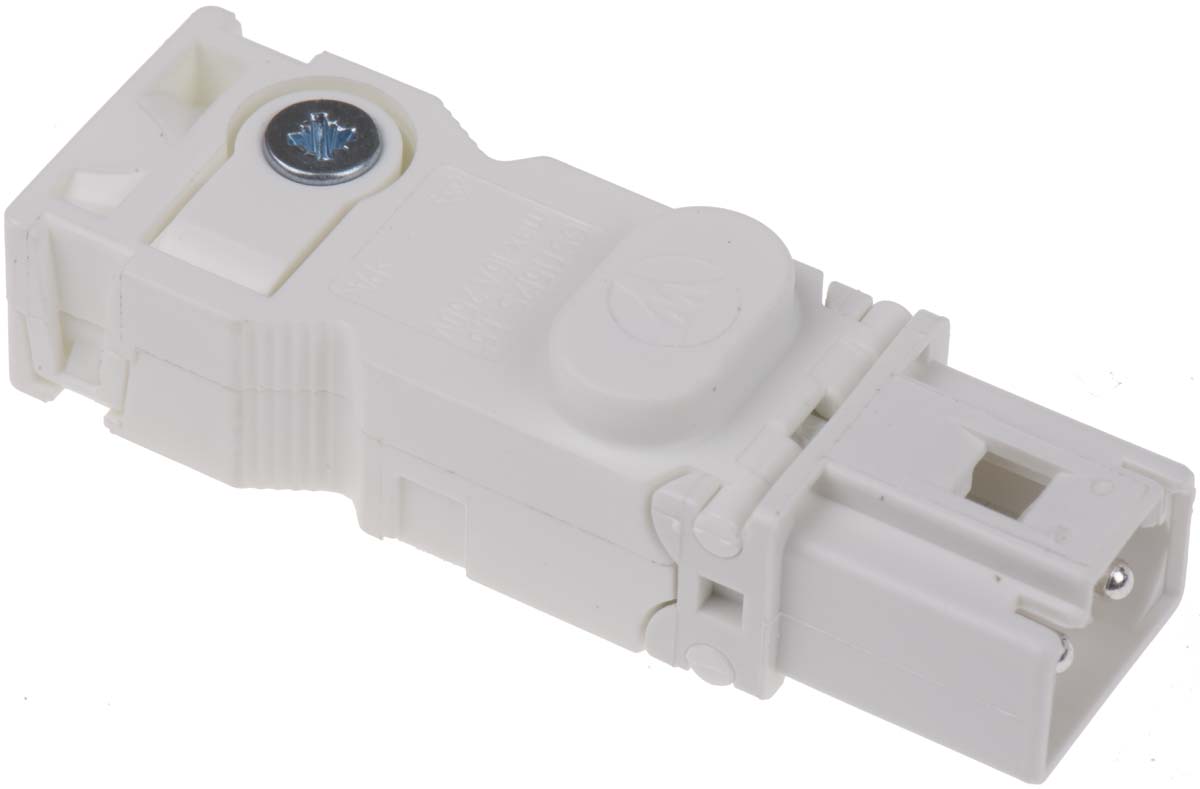 Wieland GST15i2 Series Mini Connector, 2-Pole, Male, Cable Mount, 16A, IP20