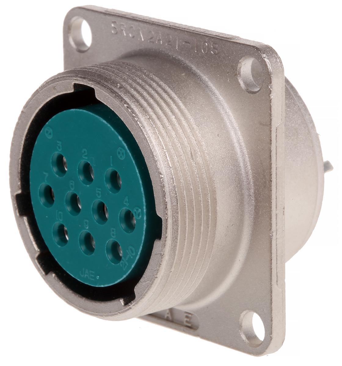 JAE Circular Connector, 10 Contacts, Panel, Miniature Connector, Socket, Female, SRCN Series