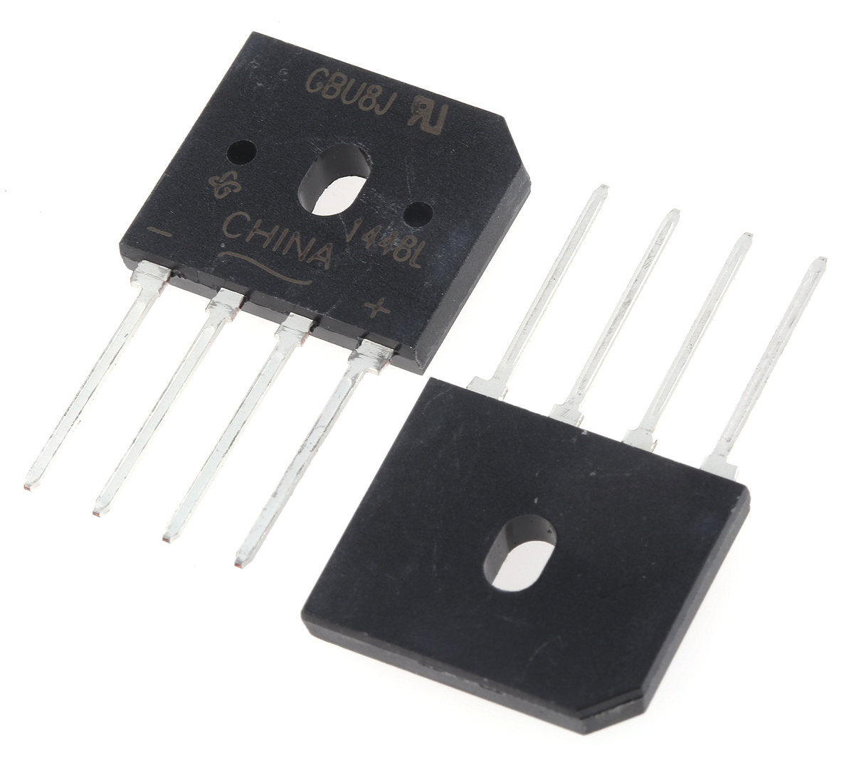 Vishay Bridge Rectifier, 8A, 600V, 4-Pin