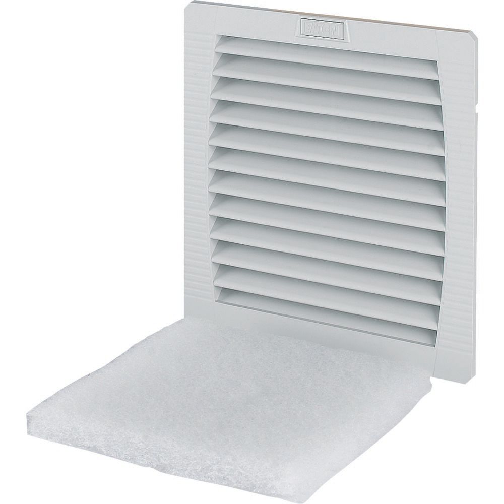 Eaton xE?ect E-FAN Series Fan Filter for 177 x 177mm Fans, Plastic Filter, Plastic Frame, 202 x 202 x 34mm