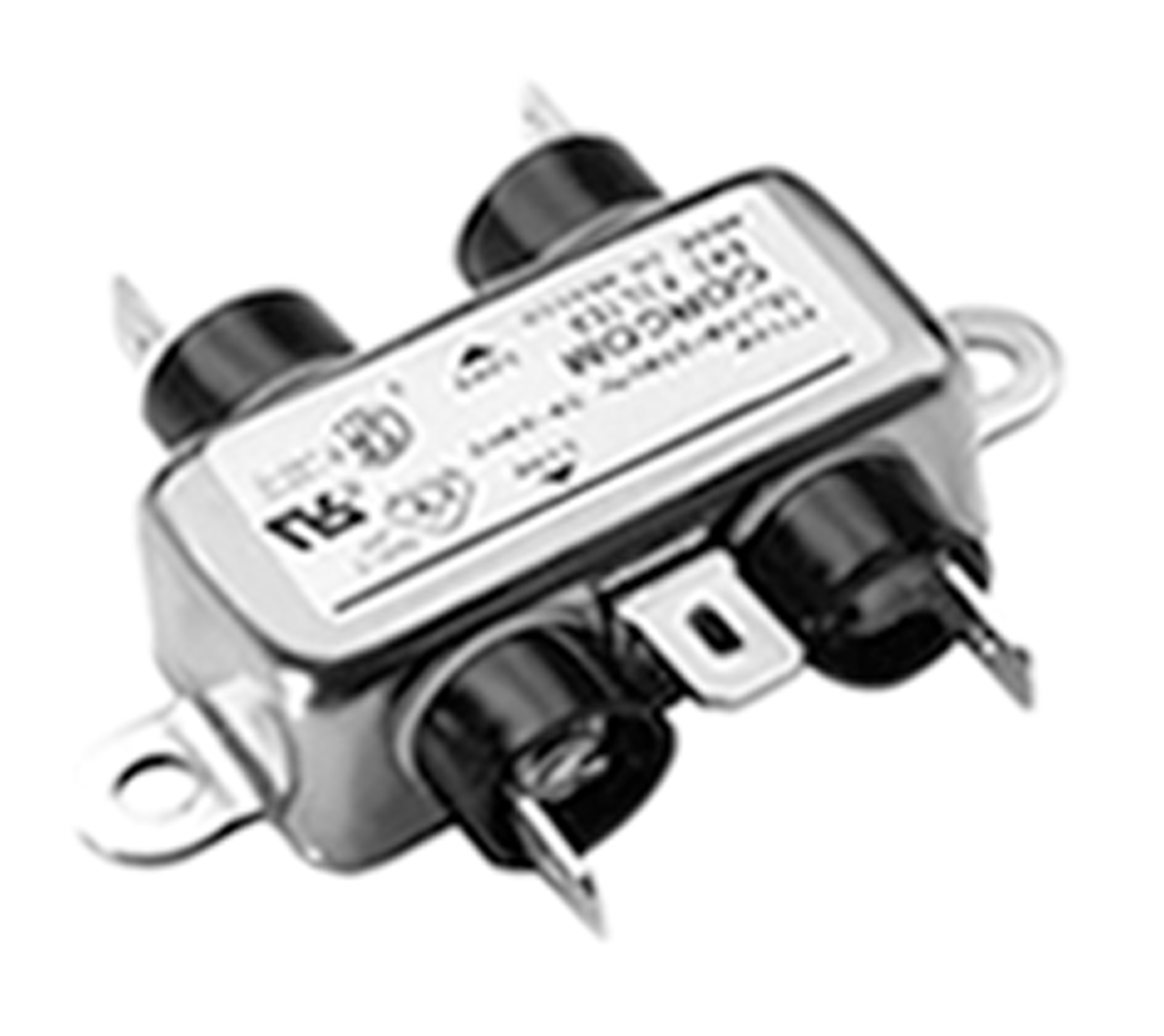 TE Connectivity, Corcom B 1A 250 V ac 50Hz, Flange Mount RFI Filter, Fast-On, Single Phase