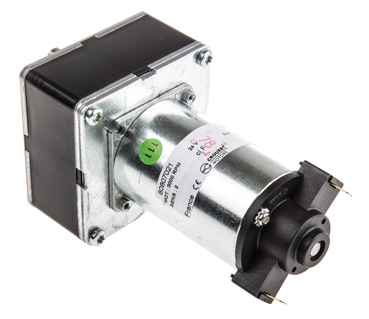Crouzet Brushed Geared DC Geared Motor, 15.6 W, 24 V dc, 5 Nm, 42 rpm, 8mm Shaft Diameter