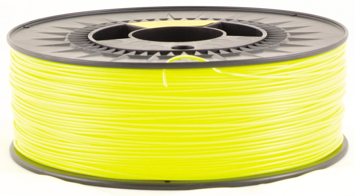 RS PRO 1.75mm Fluorescent Yellow ABS 3D Printer Filament, 1kg