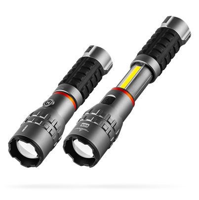 NEBO LED Torch Black, Grey - Rechargeable 4000 lm, 8.5 in