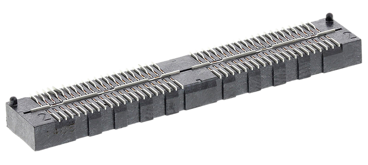 Samtec QSE Series Straight Surface Mount PCB Socket, 80-Contact, 2-Row, 0.8mm Pitch, Solder Termination