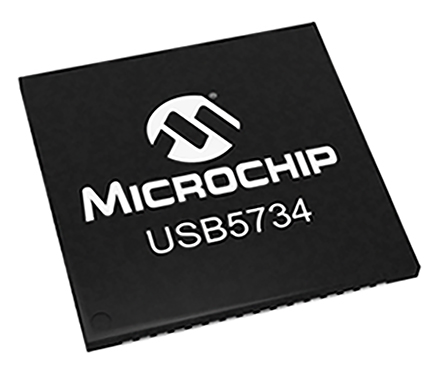 Microchip USB5734-I/MR, USB Controller, 5Gbit/s, USB 3.0, 1.2 V, 3.3 V, 64-Pin SQFN
