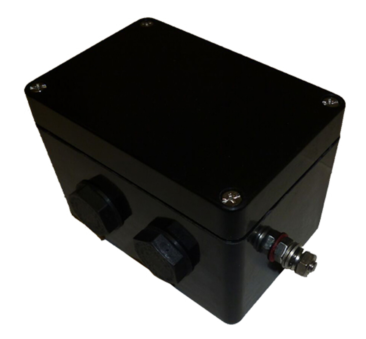 CE-TEK Black Junction Box, IP66, ATEX, 110 x 75 x 75mm
