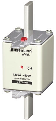 Eaton 500A Centred Tag Fuse, NH3, 500V ac