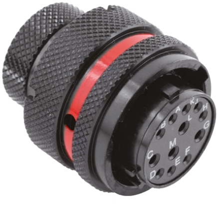 Souriau Sunbank by Eaton Circular Connector, 12 Contacts, Cable, Standard Connector, Plug, Female, IP67, 8STA Series