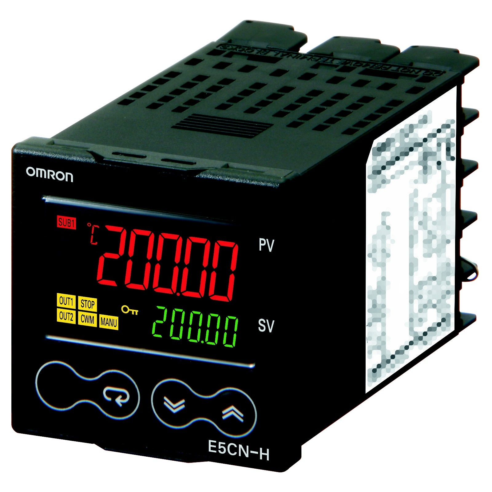 Omron E5CN Panel Mount PID Temperature Controller, 48 x 48mm 2 Input, 2 Output Linear, Analogue, 0-10 V, 24 V ac/dc