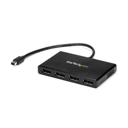StarTech.com 4 port Mini DisplayPort to DisplayPort Adapter, 4K @ 30 Hz Maximum Resolution