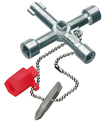 Knipex Diecast Zinc 3-way Control Cabinet Key
