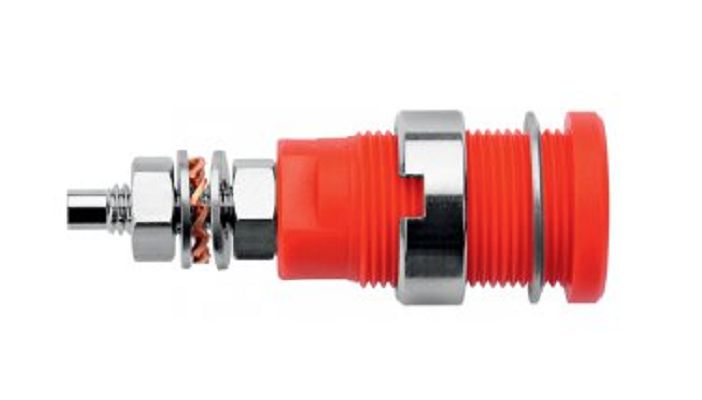Schutzinger Green Male Banana Socket, M4 Thread Termination, 32A, 1kV
