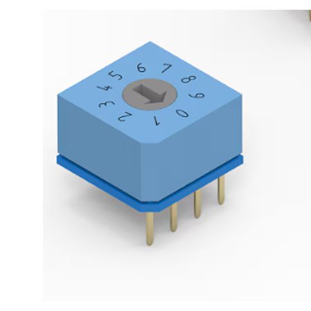 Wurth Elektronik 4285173109, 10 Position, BCD Rotary Switch, 150mA, Solder