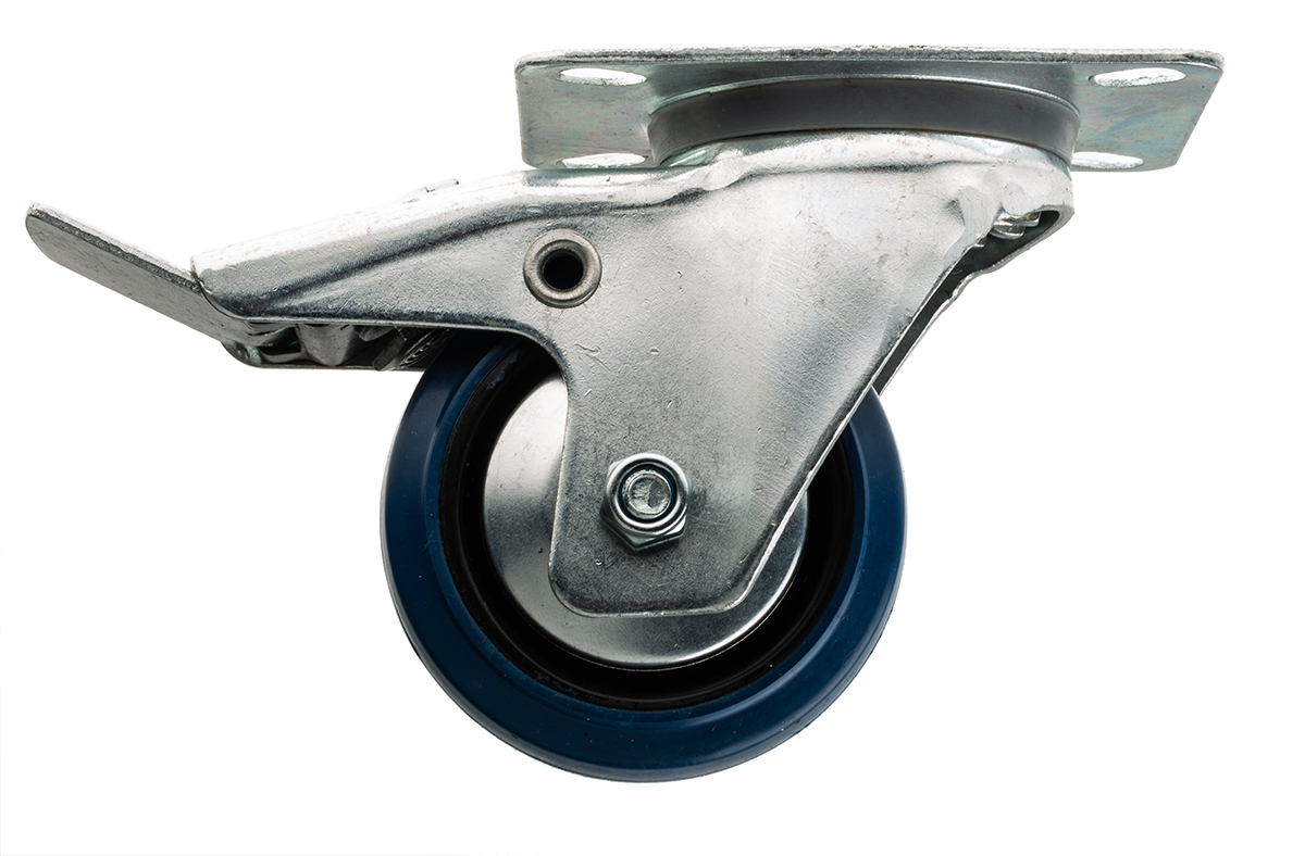 Guitel Hervieu Braked Swivel Castor Wheel, 80kg Capacity, 80mm Wheel