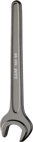SAM Single Ended Open Spanner, 24mm, Metric, 215.5 mm Overall