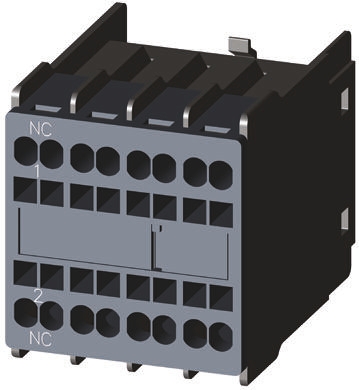 Siemens Auxiliary Contact, 1 Contact, 1NC, Snap-On, Sirius Innovation 3RH2