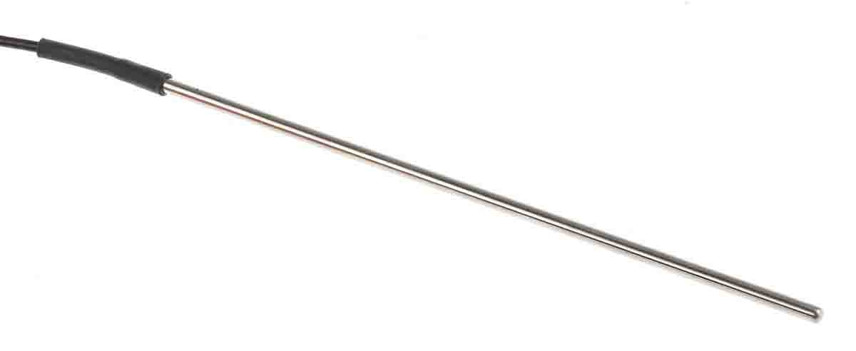 RS PRO PT100 RTD Sensor, 3mm Dia, 150mm Long, 4 Wire, Probe, Class B +250°C Max