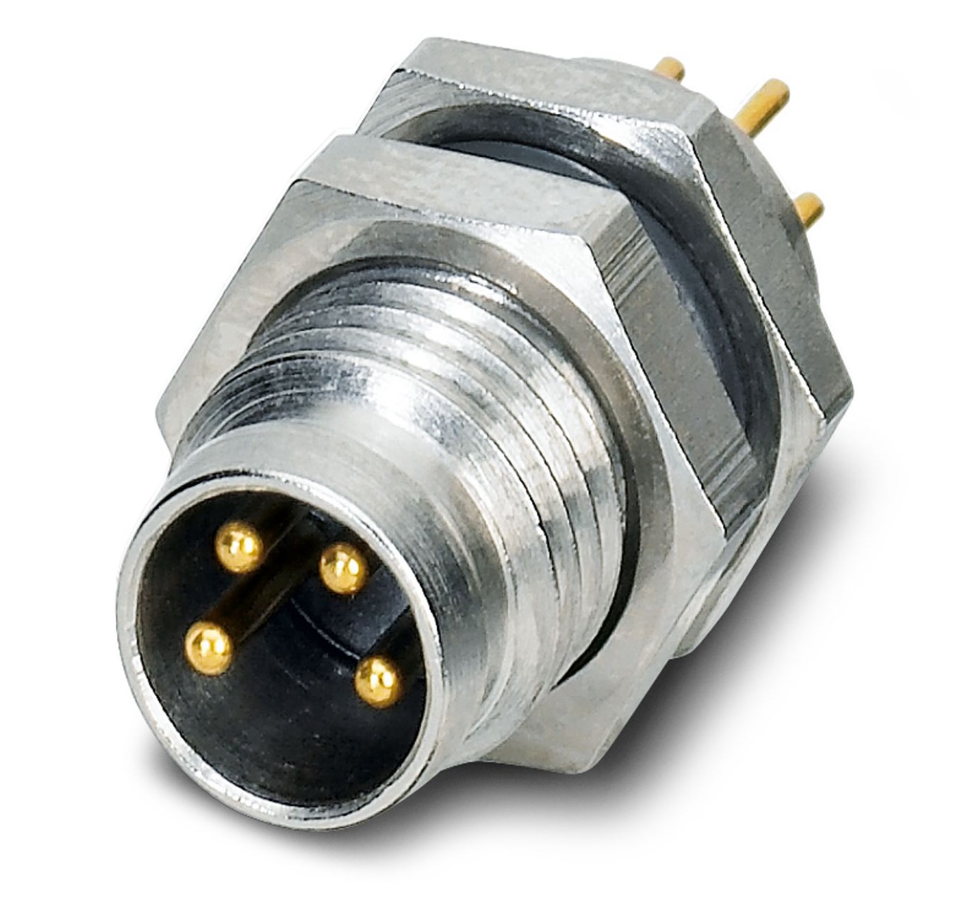 Phoenix Contact Circular Connector, 4 Contacts, Panel, M8 Connector, Plug, Male, IP67, SACC Series