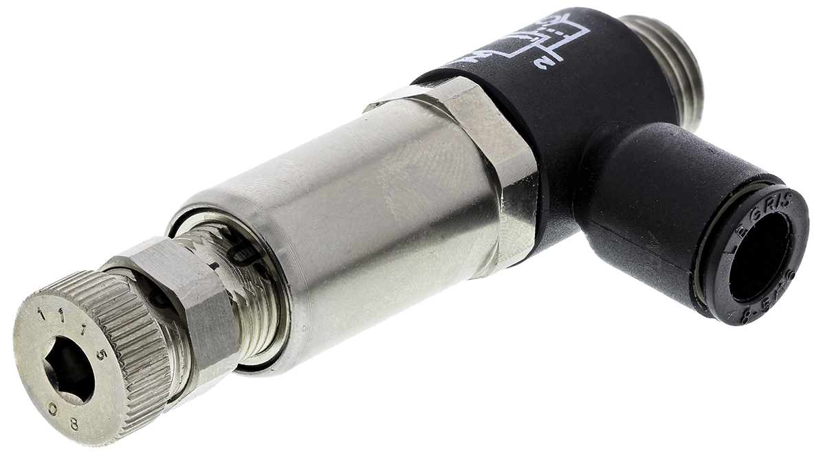 Legris 7300 Threaded Tube Regulator, G 1/4 Male x 8mm, 1/4 in