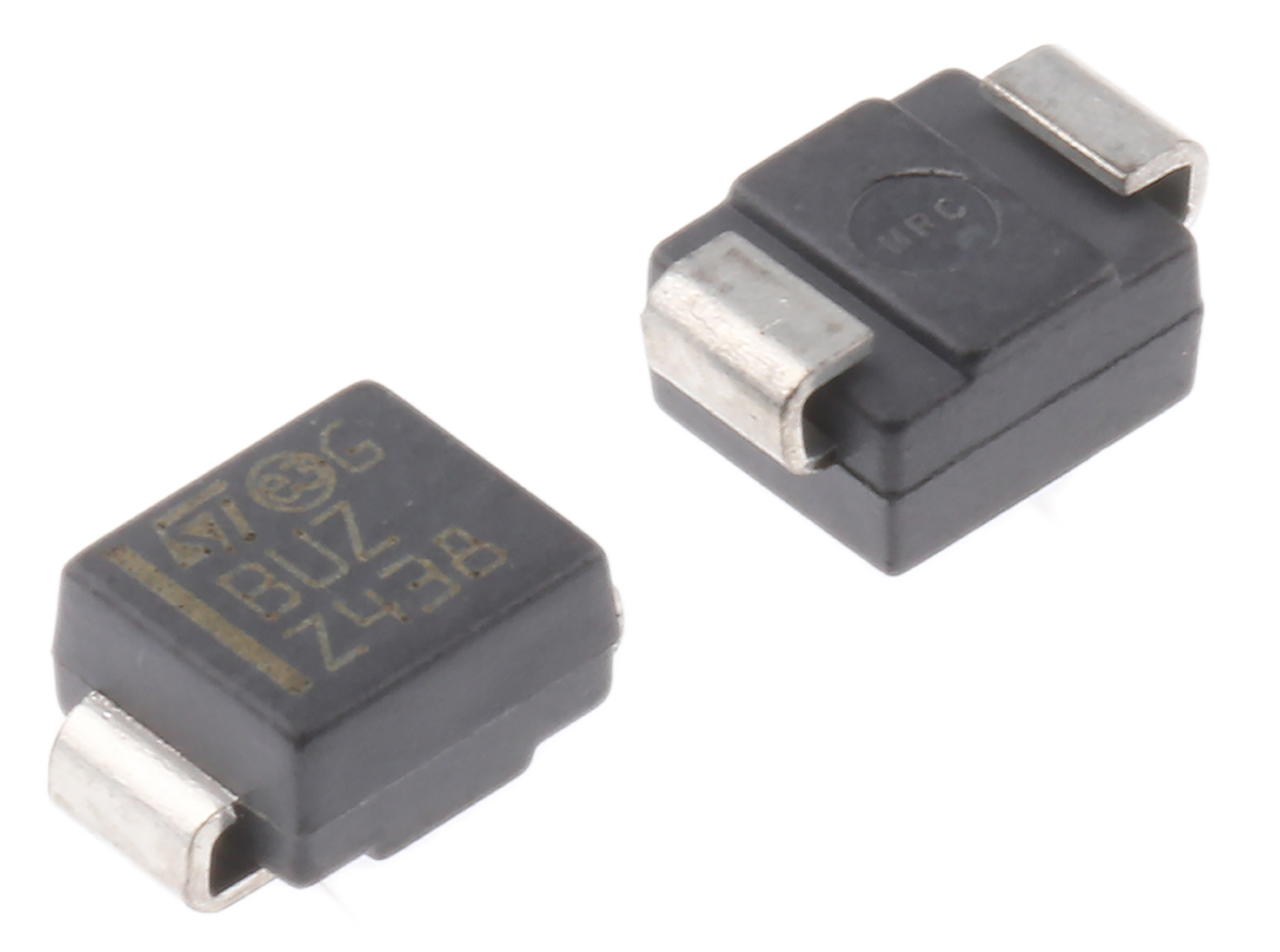 STMicroelectronics SMBJ5.0A-TR, Uni-Directional TVS Diode, 600W, 2-Pin DO-214AA