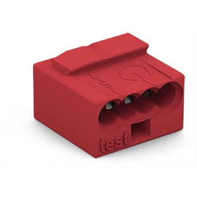 WAGO 243 Series Connector, 4-Way, 6A, 22 → 18 AWG Wire, Push Wire Termination