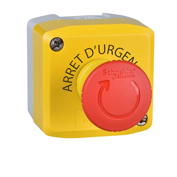 Schneider Electric Harmony Series Rotary Emergency Stop Push Button, 40mm Cutout, 1 NC, IP66, IP67, IP69, IP69K