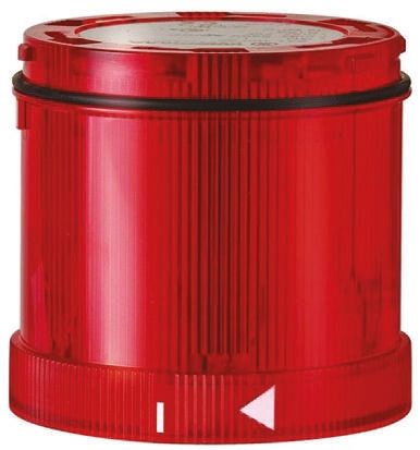 Werma 644 Series Red Steady Effect Beacon Unit, 24 V dc, LED Bulb, DC, IP65