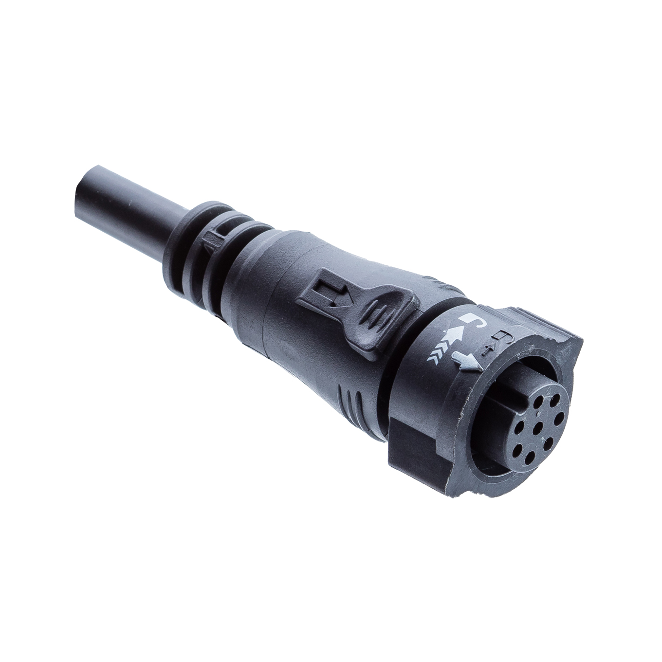 Amphenol Industrial Female 6 way X Lock B size to Unterminated Free End Sensor Actuator Cable, 1 m