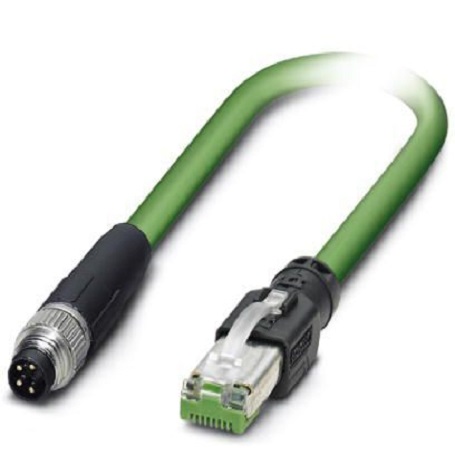 Phoenix Contact, 10m Cat5, Green M8 to Male RJ45 Male, Shielded Shielded, Terminated