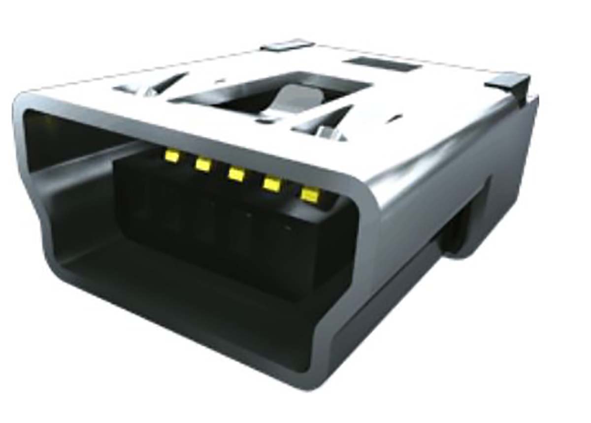 Samtec Straight, SMT, Socket- Single Port Type B 2.0 USB Connector