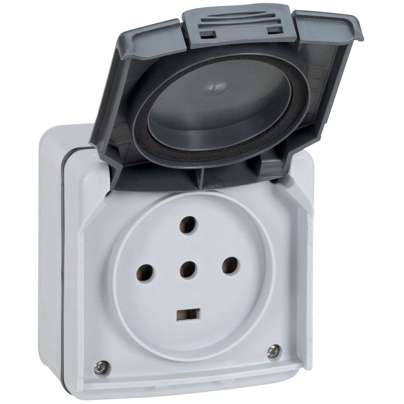 Legrand Grey Plug Socket, 4 Poles, 20A, NF Socket