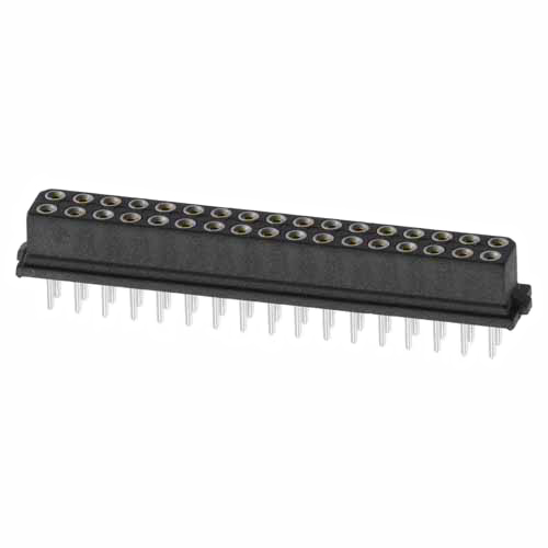 HARWIN M80 Series Straight Through Hole Mount PCB Socket, 34-Contact, 2-Row, 2mm Pitch, Solder Termination