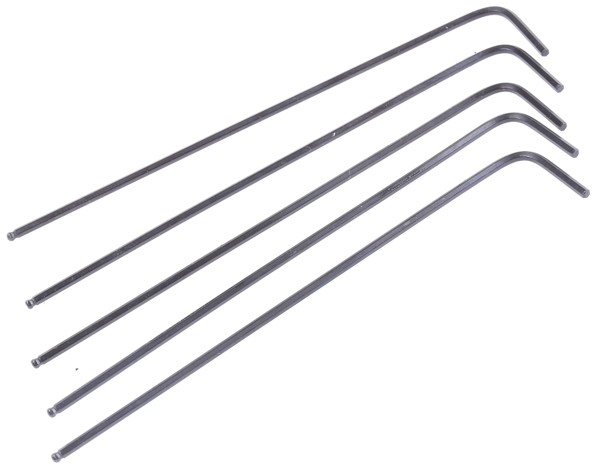 RS PRO 5 piece L Shape Metric Hex Key Set, 1.5mm