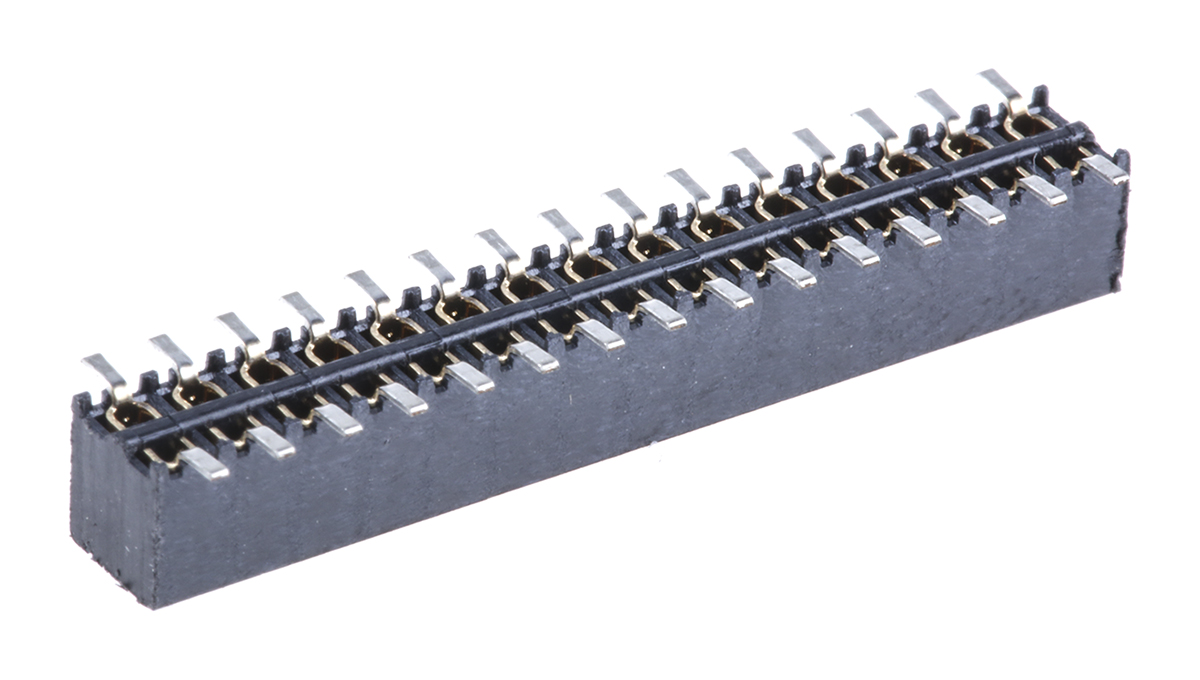 Samtec MMS Series Straight Surface Mount PCB Socket, 30-Contact, 2-Row, 2mm Pitch, Solder Termination