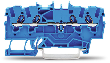WAGO 2001-1404 TOPJOB S, 2001 Series Blue, 1.5mm², Single-Level, Push-In Cage Clamp Termination, ATEX, IECEx