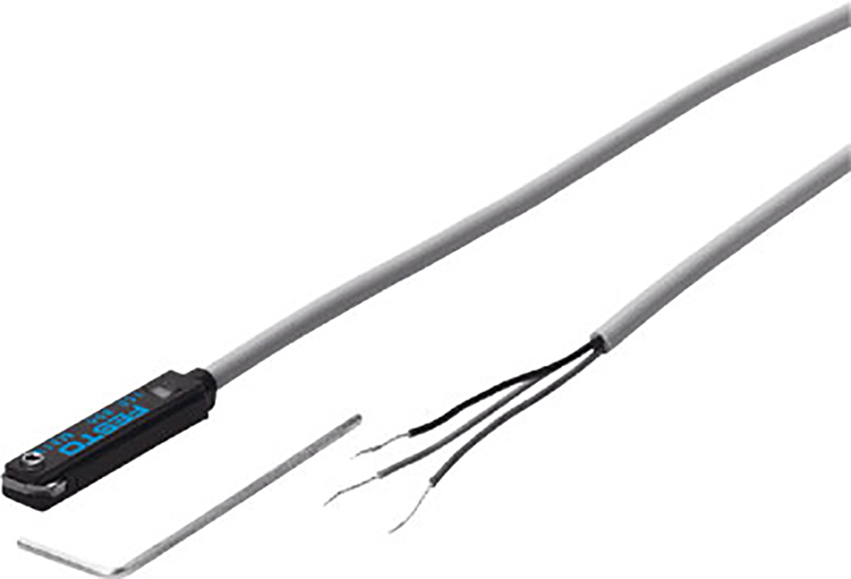 Festo Proximity Sensor Pneumatic Position Detector, IP65, IP67, 12 to 30V ac/dc, NO Operation, SME-8, with LED