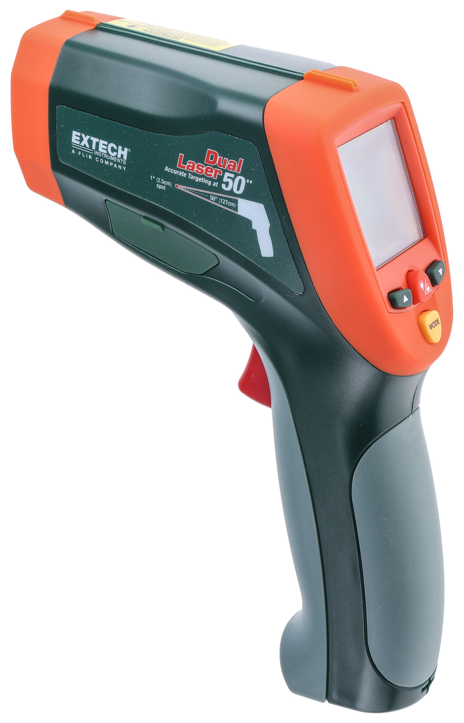 Extech 42570 Infrared Thermometer, -50°C Min, +2200°C Max, 1 °C Accuracy, °C and °F Measurements