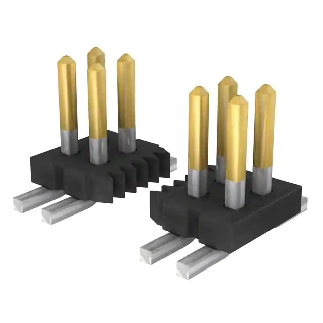 Samtec FTS Series Vertical Surface Pin Header, 14 Contact(s), 1.27 mm Pitch, 2 Row, Unshrouded