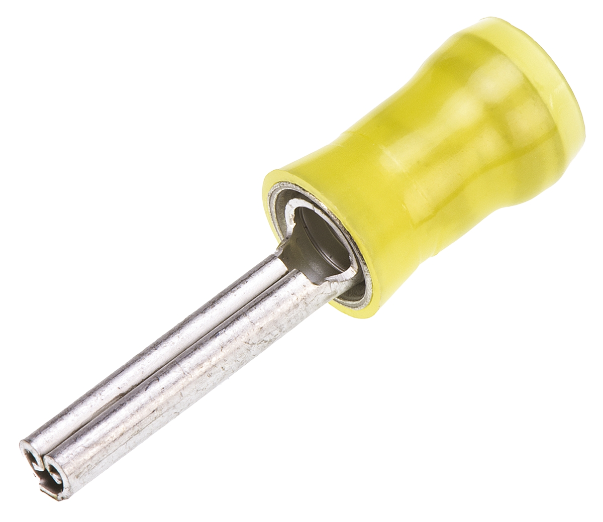TE Connectivity, PIDG Insulated, Tin Crimp Pin Connector, 4mm² to 6mm², 12AWG to 10AWG, 2.8mm Pin Diameter, Yellow