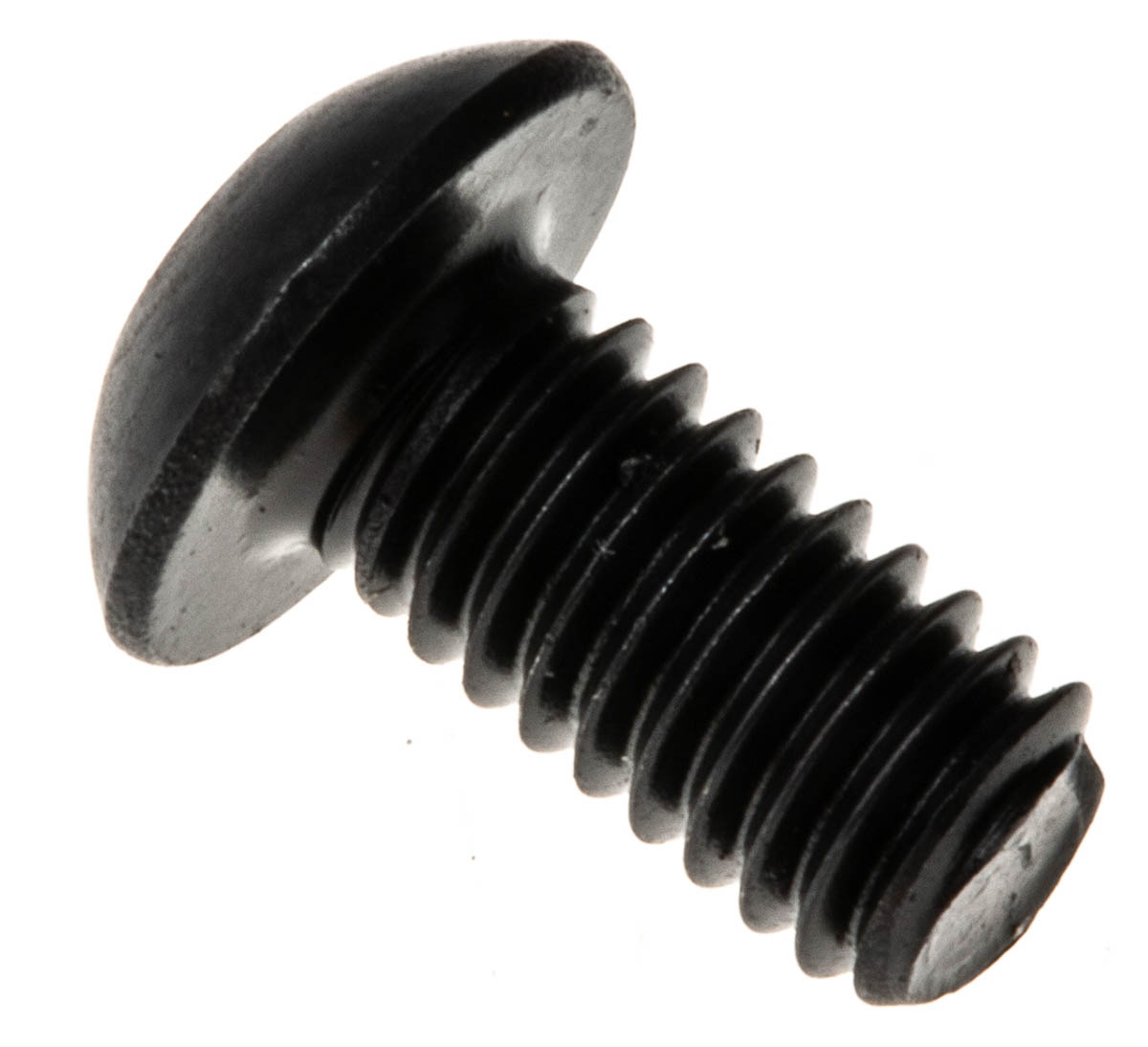 RS PRO Black, Self-Colour Steel Hex Socket Button Screw, ISO 7380, M4 x 8mm